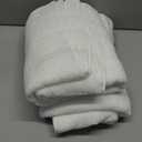 Amazon basics 2 piece Lightweight quick-dry bath towel, 100% cotton, White, 54" x 30"