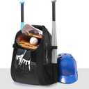 DAREKUKU Youth Baseball Backpack, Softball Bag for Boys & Girls, Breathable T-Ball & Baseball Equipment & Gear