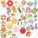 SANNIX 60Pcs Enamel Pins, Cute Funny Enamel Lapel Pins Bulk Set Cartoon Brooch Pins Button Badges for Backpacks Clothes Bags Hats Accessories, 30 Styles