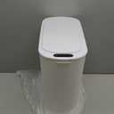 TIPGO 5 Gallon Motion Senor Bathroom Trash Can with Lid, Automatic Garbage Can Touchless, Smart Plastic Waste Basket for Narrow Spaces, Bathroom, Office, Bedroom, Living Room (White)