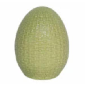 Holiday Home Ceramic Egg Green 6.1" (2 Pack)