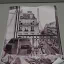 Vintage Girl Reading Newspaper Poster Eiffel Tower View Canvas Wall Art Retro Black And White Feminist Room Aesthetic Prints Painting For Home Bedroom Dorm Apartment Wall Decor 12x16in Unframed (Multi 001 Unframed)