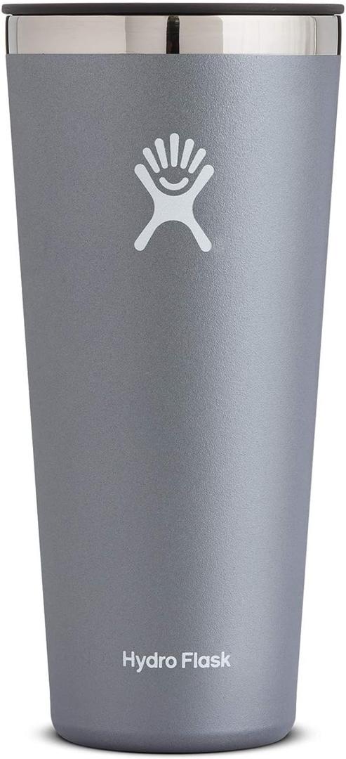 Hydro Flask Tumbler Cup - Stainless Steel & Vacuum Insulated - Press-in Lid - 32 oz, Graphite