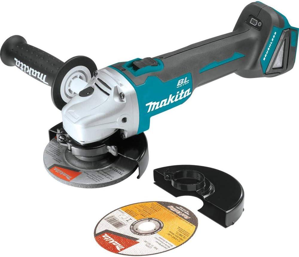 Makita XAG04Z 18V LXT Lithium-Ion Brushless Cordless 4-1/2 / 5" Cut-Off/Angle Grinder, Tool Only