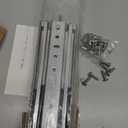 SLIDEWAY 500Lbs Heavy Duty Drawer Slides 1 Pair 16 18 20 22 26 30 40 Inch Full Extension Ball Bearing Sliding Rails Cabinet Runners Tracks Tool Box Glides (76mm Wide)-18"