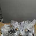 8-Light Sputnik Black Chandelier with Globe Glass Black and Gold Pendant Lights Bubble Light Chandeliers for Dining Room Farmhouse Kitchen Living Room Bedroom Office