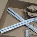 Lockseam Triple Curtain Rod 28-48 inch, 
Clearance: Wall To Back Rod 1-1/2", Wall To Middle Rod 3", Wall To Front Rod 5"