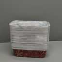 50 Sets Christmas Paper Loaf Pan 6.3 x 2.2 x 2.2 Inch Mini Disposable Bread Pans with Clear Plastic Bags and Ties Rectangle Baking Mold Loaf Containers for Bread Cake Baking (Elegant Style)