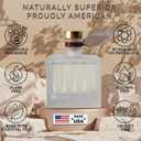 LOVSPA Reed Diffuser Set, Christmas Cabin Scented Oil Diffuser with Sticks, Home Fragrance Accessories for Bathroom Shelf Decor, Aroma Diffusers for Home or Office Desk, USA Made (Modern Stripe/4.5 oz)