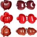 Holiday Mini Pie Mold, Hand Pie Press Mold Maker for Baking, Party Potluck Hand Pie Molds, Pumpkin Cookie Cutters, for Festivals and Parties3PCS