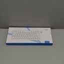 OMOTON 2.4G Wireless Keyboard, Ultra-Slim Compact Mini Keyboard with Type-C & USB-A Receiver, Compatible with Desktop Laptop Tablet PC Smart TV and Windows 11/10/8/7 - Grey