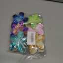 6 PCS Hawaiian Plumeria Flower Hair Clips for Women - Cute Floral Hair Claw Clips for Girls, Non-Slip Decorative Hair Accessories for Thick Hair, Beach Tropical Gifts for Women