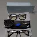 livho High Tech Blue Light Glasses - Advanced 99% Blue Light Blocking Computer Glasses - Anti Eyestrain & UV Glare Protection (*B8 Matte Black+Tortoise)