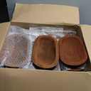 Nuogo 10 Pack Wooden Dough Bowls Bulk 8.5 Inch Rustic Dough Bowls for Wedding DIY Candle Home Crafts Making Farmhouse Fruits Supplies Decoration(Brown)