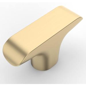 Amerdeco 10 Pack Brushed Brass Cabinet Knobs 2 Inch(50MM) Kitchen Cabinet Pulls Drawer Knob, Knob for Dresser Drawers, Knobs and Pulls for Bathroom Cabinets