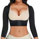 FeelinGirl Upper Arm Shaper for Women Faja Post Surgery Slimming Compression Sleeves Arm Lipo Compression Garments, Size: L