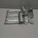 Better Living Aviva Shower Dispenser 3 Chamber, Wall Mount Shower Soap Dispenser for Bathroom Hotel Body Wash, Built-in Hooks, No Drill, Waterproof Shampoo Soap Dispenser, 3 x 11 oz, Satin Silver