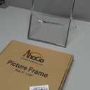 Silver 8x10'' Floating Frame Set of 2, For Photo Sizes ( 4x6'' 5x7'',6x8'' upto 8x10''), Metal Lace Edge Frames for Tabletop/Shelf Photo Frame, Classy Gift Choice for Wedding, Thanksgiving,