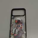 Bouvardia for iPhone 17 Pro Max Case, Cute Girly Design for Women, Protective & Aesthetic, Cool Astronaut (Gray Bumper)