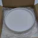 Coffee Table Tray, Home Decor Round Tray, Concrete White Coffee Table Decor Trays, Serving Decorative Trays for Dining Table (11")