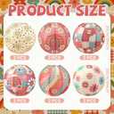 12 Pcs Groovy Boho Classroom Decoration Retro Paper Lanterns Hippie Ceiling Decor Vintage Classroom Decoration Back to School Paper Lantern Party Supply Daisy Smile Face for Baby Shower Birthday Home