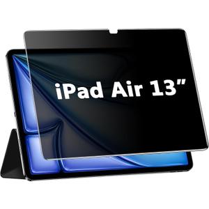 Privacy Screen Protector for iPad Air 13 Inch M4/M3/M2, (2026/2025/2024, 8th/7th/6th Gen), Anti-Spy 9H Tempered Glass, Anti-Scratch, Bubbles Free