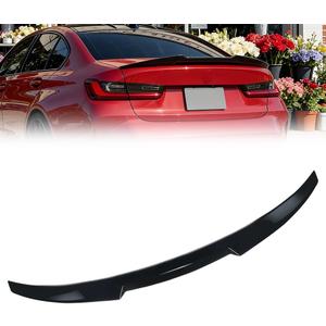 ABS Rear Spoiler Wings Compatible with 2019-2024 B-M-W 3 Series G20 Sedan, G80 M3 330i M340i 4 Door Sedan, [Glossy Black Style] Rear Trunk Spoiler Lip Tail Wing Rear Trunk Lid