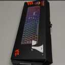 Redragon Mechanical Gaming Keyboard Wired, 11 Programmable Backlit Modes, Hot-Swappable Red Switch, Anti-Ghosting, Double-Shot PBT Keycaps, Light Up Keyboard for PC Mac (RGB LED)