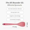 Starpack 'The All Rounder' XL Premium Silicone Spoonula Spatula - Silicone Spatula Spoon Heat Resistant to 600F - Best Silicone Spoonulas - Rubber Spoon Spatula - Kitchen Spoon Spatula for Cooking (Earthy Pink)