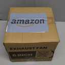 HG Power 6 Inch Exhaust Fan: Kitchen Exhaust Fans with Switch Portable Attic Vent Fan with 8 Feet Power Cord Plug-in Garage Ventilation Fan with Damper Shop Chicken Coop Basement Smoking Room Silver