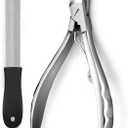 Gobeigo Upgrade Wide Open Dog Nail Clippers for Large Dogs Cut Like Butter, Heavy Duty Dog Nail Trimmer Full Metal Razor Sharp Professional for All Dogs Cats with Thick Toenail (Silver)