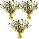 Giegxin 3 Pieces Happy 40th Birthday Centerpieces for Tables 40th Wedding Anniversary Party Supplies Metallic Gold Gleam for 40 Years Old Party Table Decorations, 14 Inches