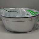 Large 6-Gallon Galvanized Tin Beverage Tub, 20x14x10 inches (Pack of 2)