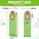 25 Pack Vacuum Bags Replacement (Green), Fit for Oreck Type CC XL XL2 XL7 XL21 Upright Vacuum Cleaners, Oreck XL Vacuum Bags, Compatible with All Oreck XL Upright Vacuums Systems Part CCPK8, CCPK8DW