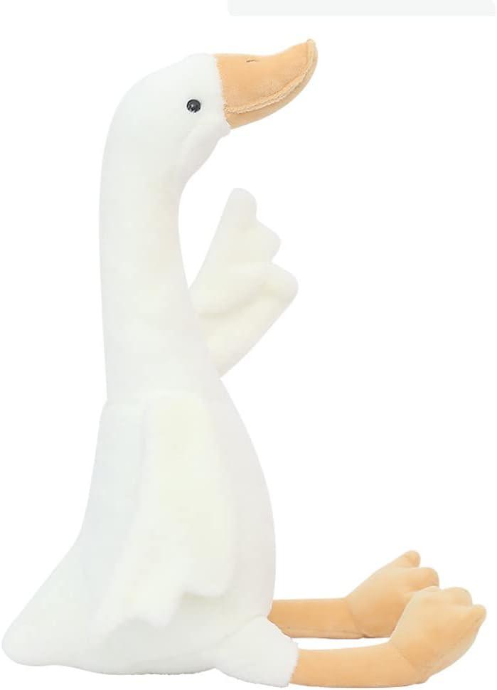23.6" Goose Plush, Long Goose Neck White Stuffed Animal Christmas Swan Plush Toy