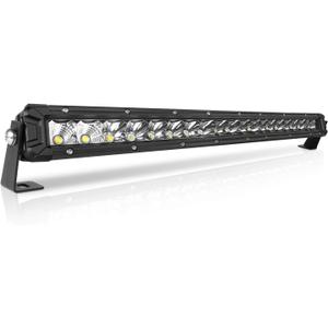 22 Inch LED Light Bar Single Row Flood & SpotBeam Combo 20000LM Off Road LED Light Bar Driving Light for Pickup SUV ATV UTV Truck Roof Bumper