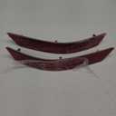 Rear Bumper Reflector Assembly Left & Right Pair Set Compatible With Mercedes-Benz W164 ML320 ML350 ML500 2008 2009 2010 2011 Replacement OEM 1648200374 1648200674 Red