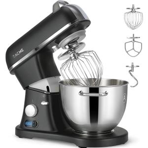 8.4QT Commercial Stand Mixer 800W with Aluminum Die Casting Meets the Standard of NSF/ANSI 8-2023, Mixers Kitchen Electric Stand Mixer with Stainless Steel 8L Bowl, Dough Hook, Whisk and Beater, Black