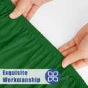 Moosfor Spandex 6 Foot Rectangle Table Cloth, Elastic Fitted Tablecloths for Picnic, Stretch Washable Patio Table Cover for Outdoor, Camping, Banquet and Parties (Emerald Green, 30"x72")