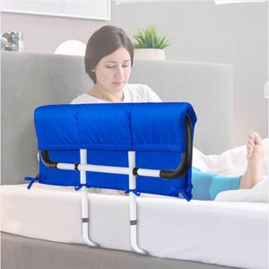 EDWERD Bed Rail Padding Cushion for Clinic & Home - Bedside Bumper Pads for Elderly Adults, Bed Fall Protector & Safety Guard, 31" L × 24" W × 1" H (2)