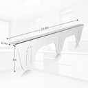 Stove Gap Filler Stove Gap Covers Stainless Steel stove gap filler- High-Quality, Attractive & Easy Installation (Silver,23.4"L, 0.74" W)