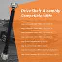 52853432AA Front Driveshaft Assembly Fit for Jeep Commander 2007-2010, for Jeep Grand Cherokee 2007-2010, Propeller Drive Shaft Replace# 938138 65-3012 653012