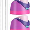 2 Pack Replacement Lid for Owala Freesip Water Bottle, Compatible with Owala Lid and Cap 16oz 24oz 32oz 40oz, Cup with Straw Brush, for Owala Accessories Leak-Proof,BPA-FreePurple