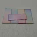5Pack Magnetic Notepads for Refrigerator, Grocery, Shopping, To Do Lists, 3.5x9 inch Pastel Rainbow Gradient Note Pads (60 Sheets Each)