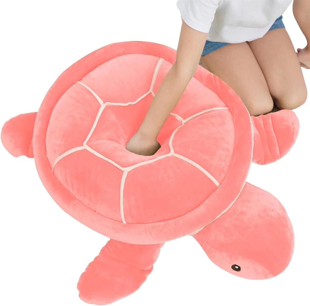 Dalmao 20 Inch Pink Sea Turtle Stuffed Animals Soft Plush Toys Body Pillows Ocean Turtle Plushies, Gifts for Kids Boys, Girls, Girlfriend, Birthday