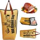 BBQ Blanket for Resting Meat, 18in Insulated Meat Resting Bag, Heavy Duty & Wide Mouth, Reusable Grilling Accessories for Large Brisket/Beef/Steaks/Chicken/Turkey