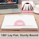 Lined Journal Notebook 365 Pages, A5 Leather Journals for Writing Women & Men, Hardcover Notebook with 100GSM Thick Paper, Daily Journal Notebook for Travel, Work, School, Note Taking, College Ruled