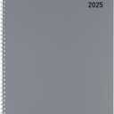 2025 Office Depot Monthly Planner, 8-1/2" x 11", Silver, January To December, OD001630