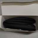 Ouzorp Car Steering Wheel Cover, Microfiber Leather Steering Wheel Covers with Anti-Slip Lining, Universal 14.5-15 inches Black