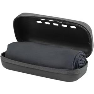 Travel Sports Camping Towel with EVA Case Quick Dry Microfiber Towels Super Absorbent Compact Light Weight Ultra Soft Fast Drying for Hiking Swimming Beach Yoga Gym Backpacking (Black, X Small)